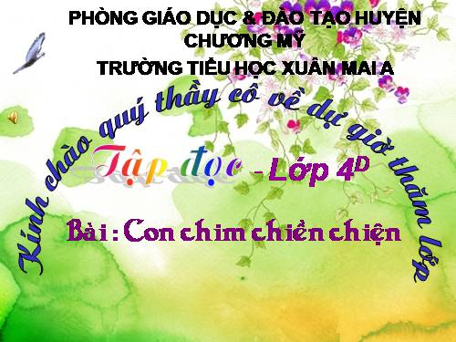 Tuần 33. Con chim chiền chiện