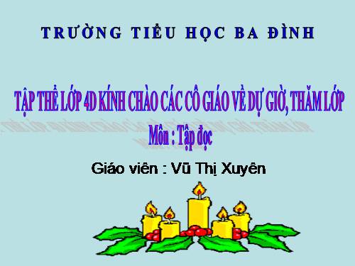 Tuần 16. Trong quán ăn Ba cá bống