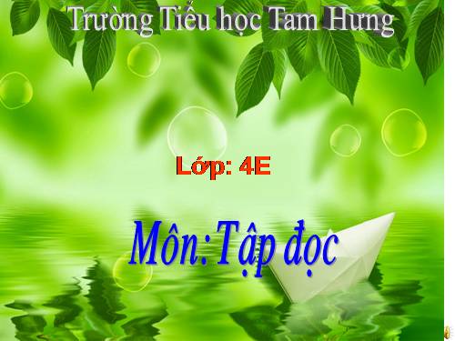 Tuần 8. Đôi giày ba ta màu xanh