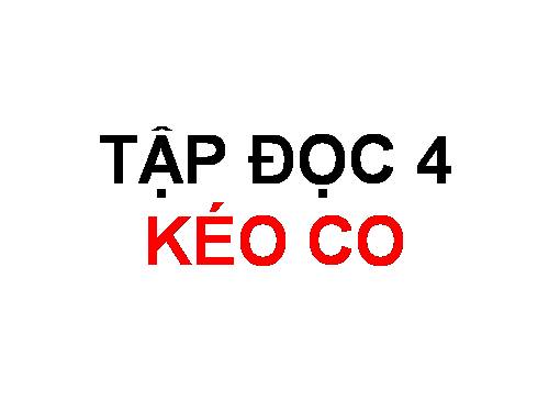 Tuần 16. Kéo co
