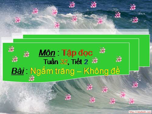 Tuần 32. Ngắm trăng. Không đề