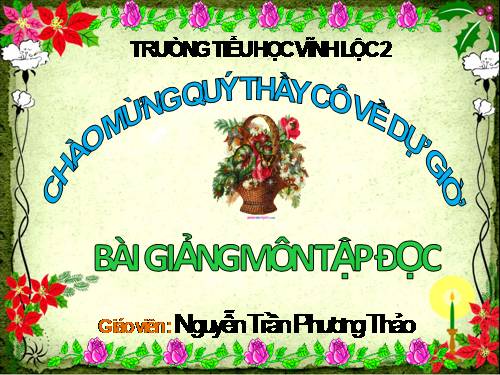 Tuần 30. Dòng sông mặc áo
