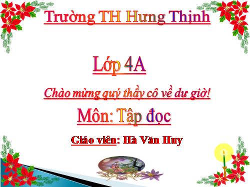 Tuần 19. Bốn anh tài