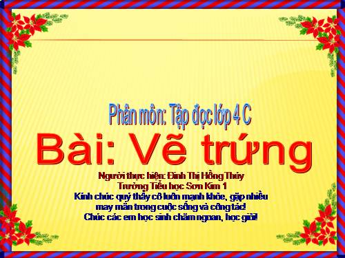 Tuần 12. Vẽ trứng