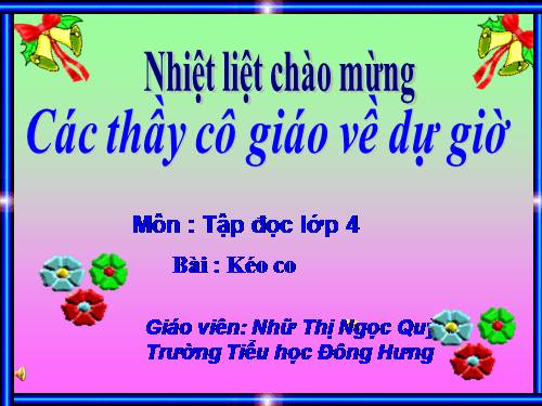 Tuần 16. Kéo co