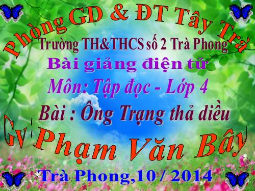 Tuần 11. Ông Trạng thả diều