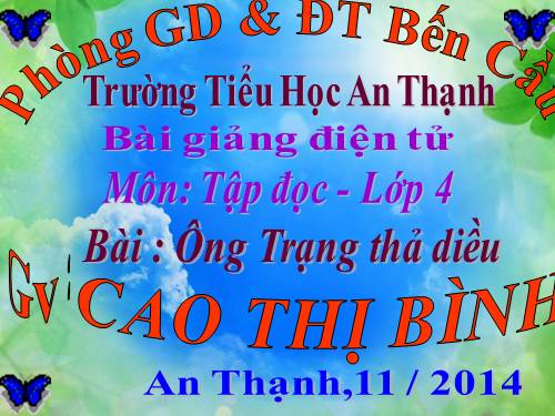 Tuần 11. Ông Trạng thả diều