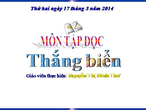 Tuần 26. Thắng biển