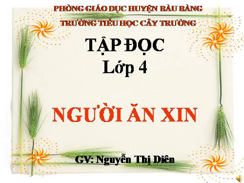 Tuần 3. Người ăn xin