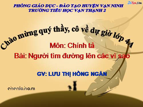 Tuần 13. Người tìm đường lên các vì sao