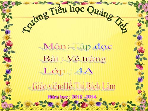 Tuần 12. Vẽ trứng