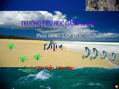 Tuần 16. Trong quán ăn Ba cá bống