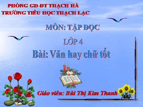 Tuần 13. Văn hay chữ tốt
