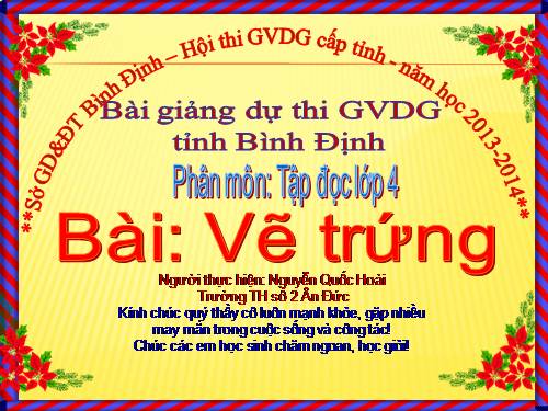 Tuần 12. Vẽ trứng