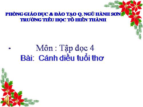 Tuần 15. Cánh diều tuổi thơ