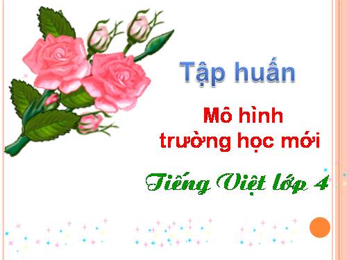 Tai liệu tập huấn VNEN