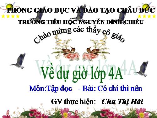 Tuần 11. Có chí thì nên