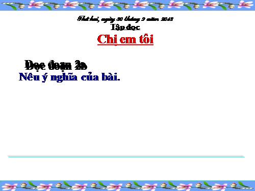 Tuần 7. Trung thu độc lập