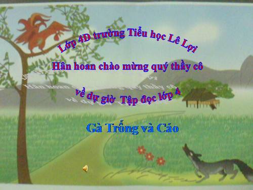 Tuần 5. Gà Trống và Cáo