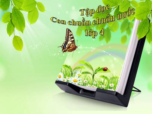 Tuần 31. Con chuồn chuồn nước