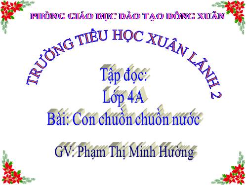 Tuần 31. Con chuồn chuồn nước