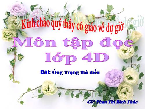 Tuần 11. Ông Trạng thả diều