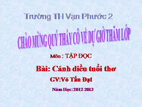 Tuần 15. Cánh diều tuổi thơ