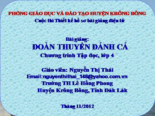 Tuần 24. Đoàn thuyền đánh cá