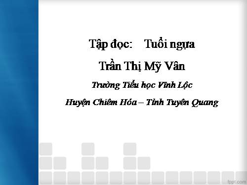 Tuần 15. Tuổi Ngựa