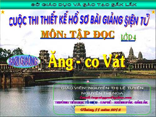 Tuần 31. Ăng-co Vát