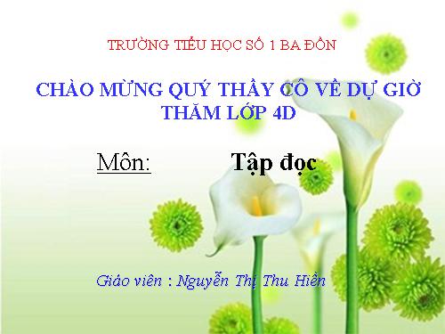 Tuần 8. Đôi giày ba ta màu xanh