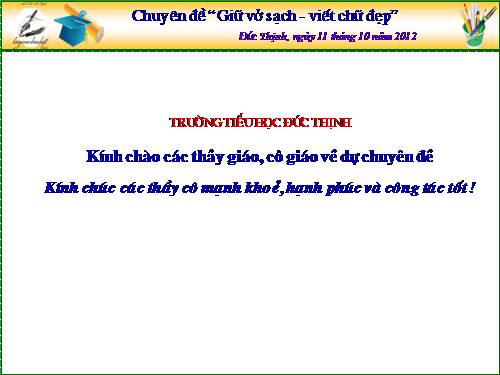 chuyen de giu vo sach viet chu dep