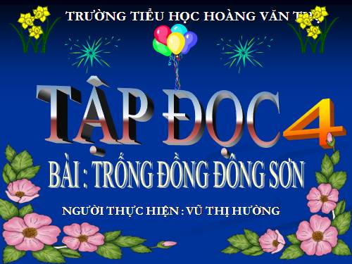 Tuần 20. Trống đồng Đông Sơn