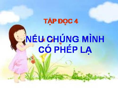Tuần 8. Nếu chúng mình có phép lạ