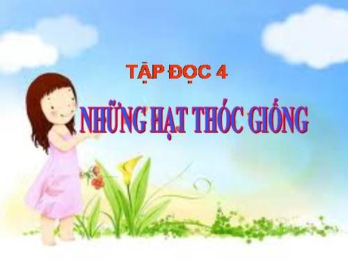 Tuần 5. Những hạt thóc giống