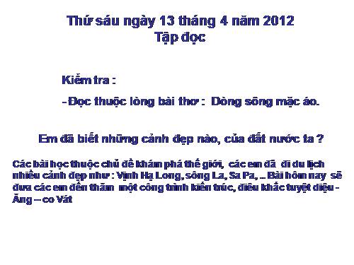 Tuần 31. Ăng-co Vát