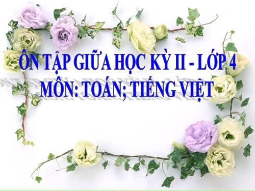 Tuần 28. Ôn tập Giữa Học kì II