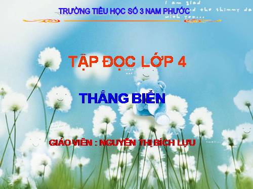 Tuần 26. Thắng biển