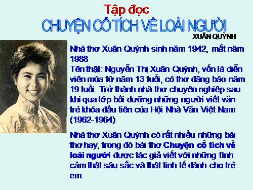 Tuần 19. Chuyện cổ tích về loài người