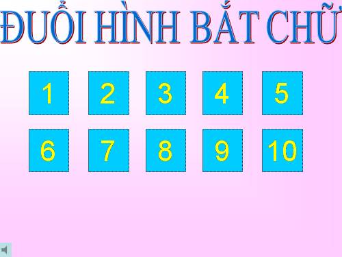 Duoi hinh bat chu 2 ( Danh cho học sinh)