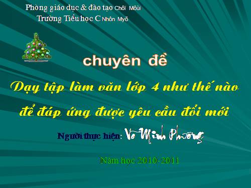 TLV 4 Chuyên đề dạy TLV lớp 4