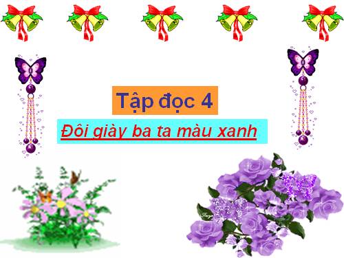 Tuần 8. Đôi giày ba ta màu xanh