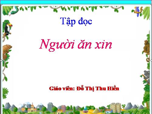 Tuần 3. Người ăn xin