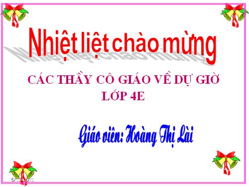 Tuần 30. Dòng sông mặc áo