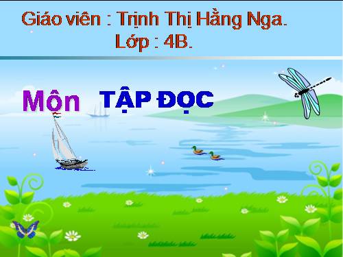 Tuần 31. Con chuồn chuồn nước