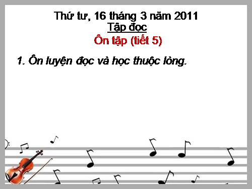 Tuần 28. Ôn tập Giữa Học kì II
