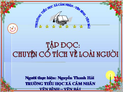 Tuần 19. Chuyện cổ tích về loài người