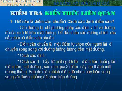 HNDN: STGT KT lái xe lui tiến hình chữ chi.