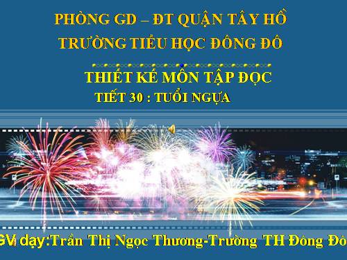 Tuần 15. Tuổi Ngựa