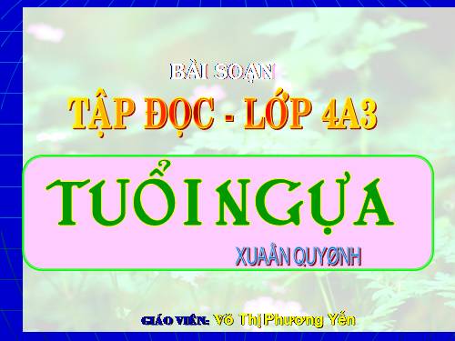 Tuần 15. Tuổi Ngựa